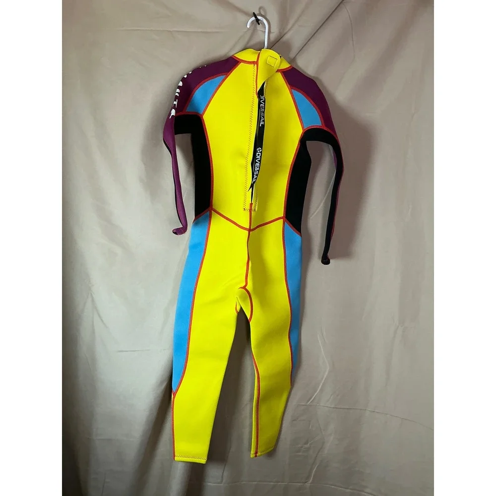 Dive & Sail Wetsuit Youth XL Yellow Excellent Full Body Neoprene 2.5mm X-Manta